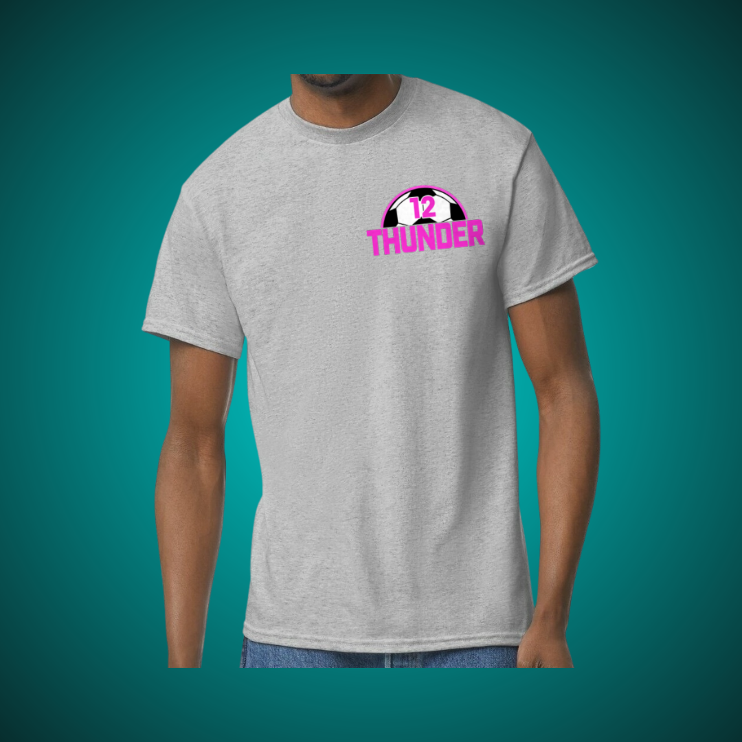 Thunder Personalized Number T - Small Design