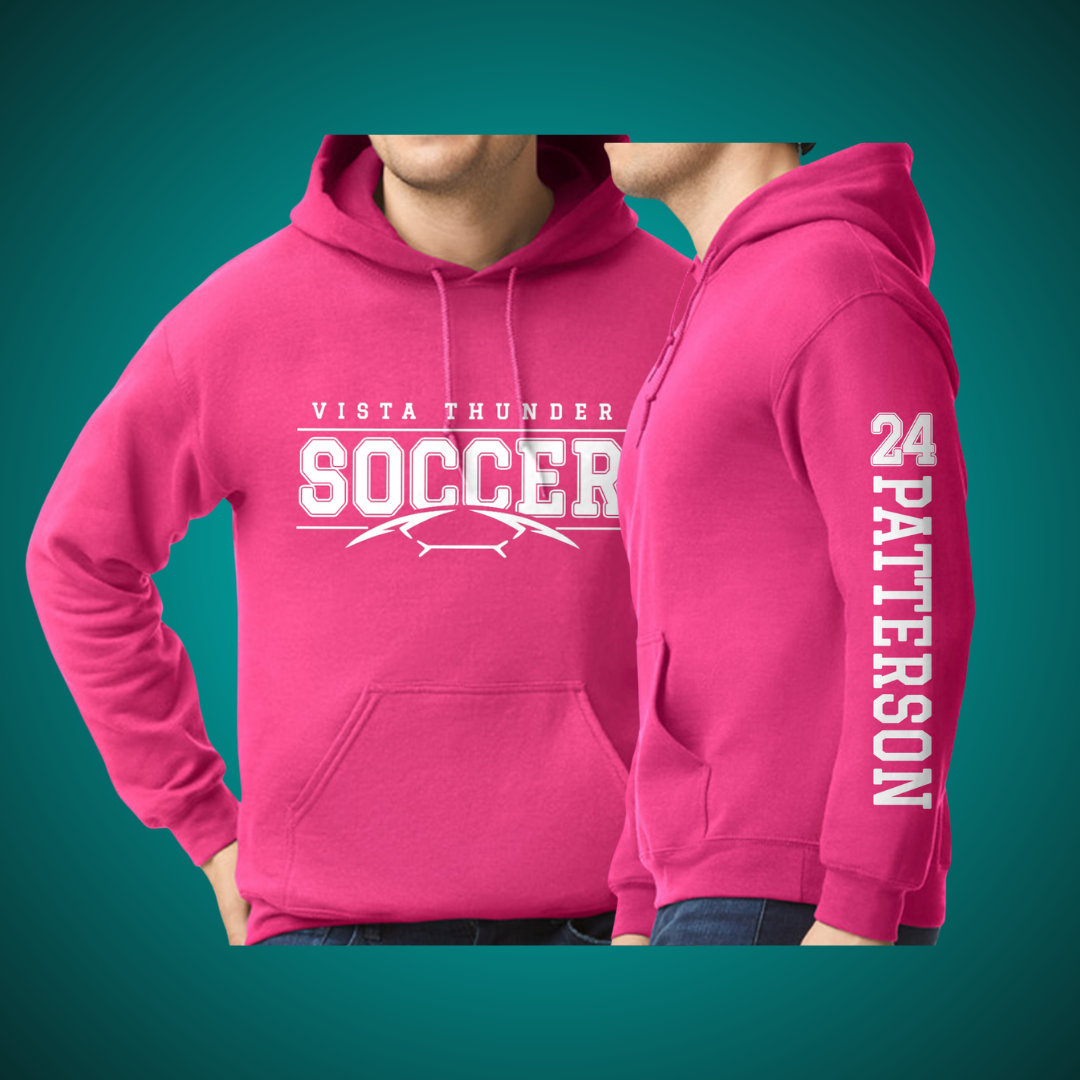 Thunder Soccer Personalized Hoodie