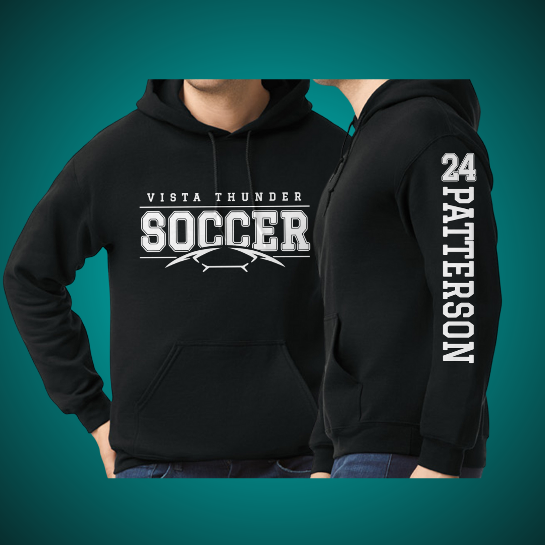 Thunder Soccer Personalized Hoodie