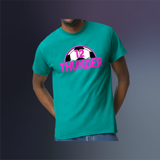 Thunder Personalized Number T - Large Design