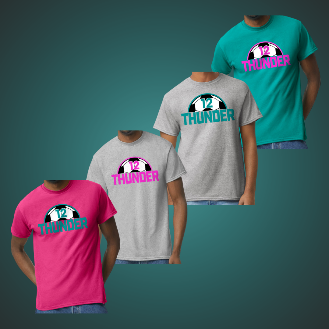 Thunder Personalized Number T - Large Design