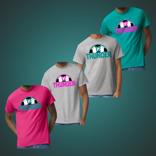 Thunder Personalized Number T - Large Design