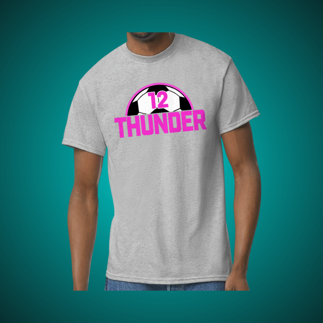 Thunder Personalized Number T - Large Design