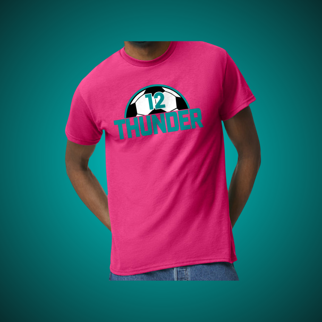 Thunder Personalized Number T - Large Design