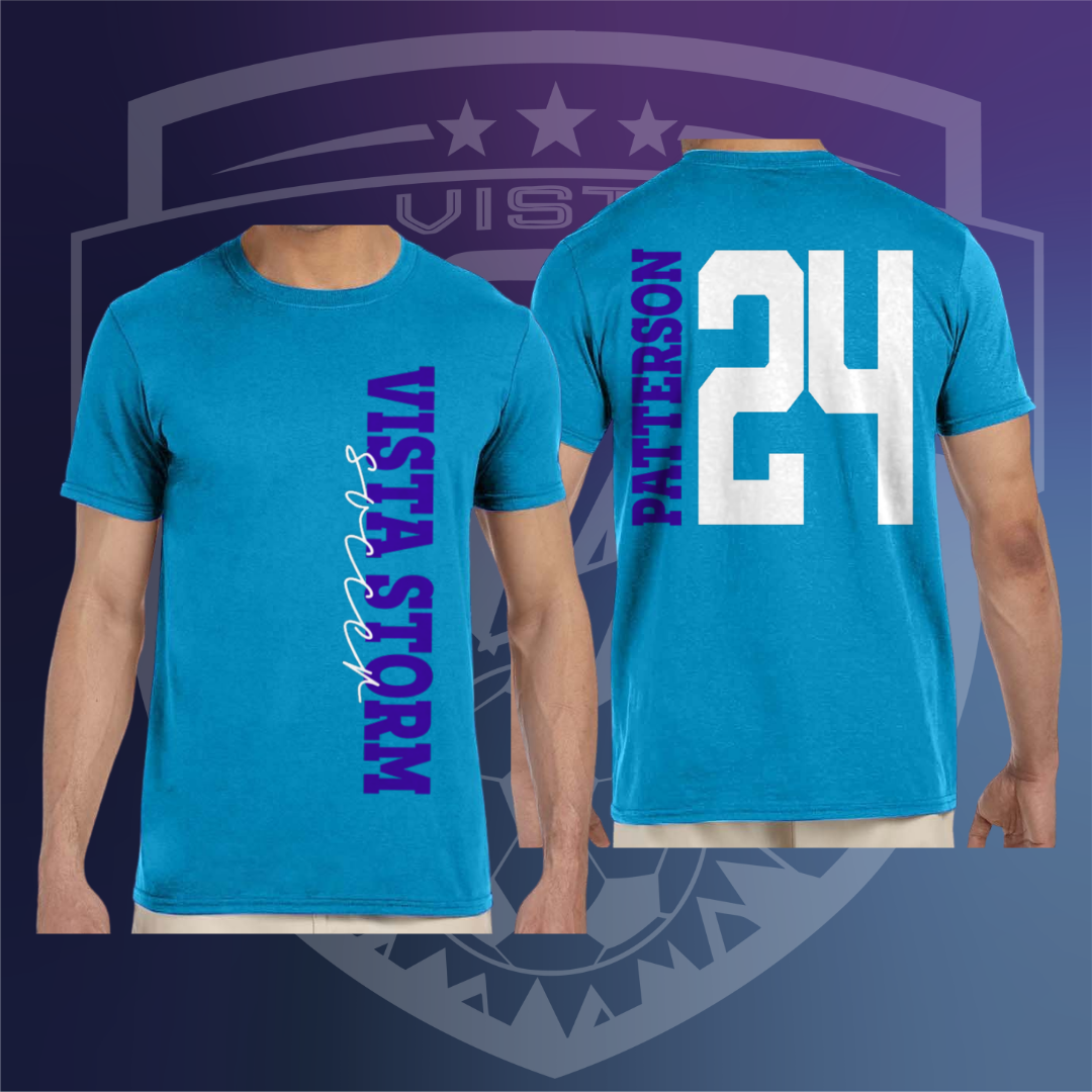 Storm Soccer T Personalized Back