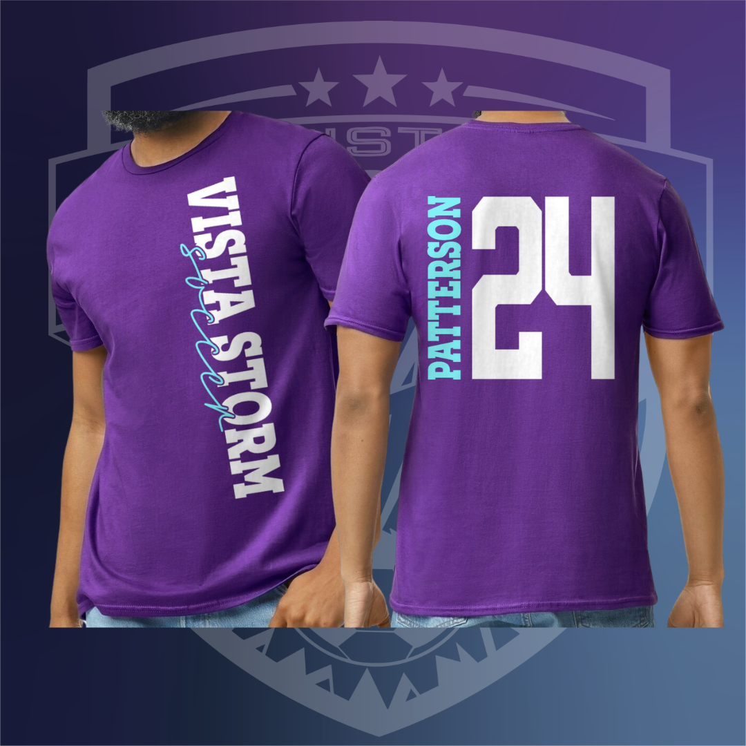 Storm Soccer T Personalized Back