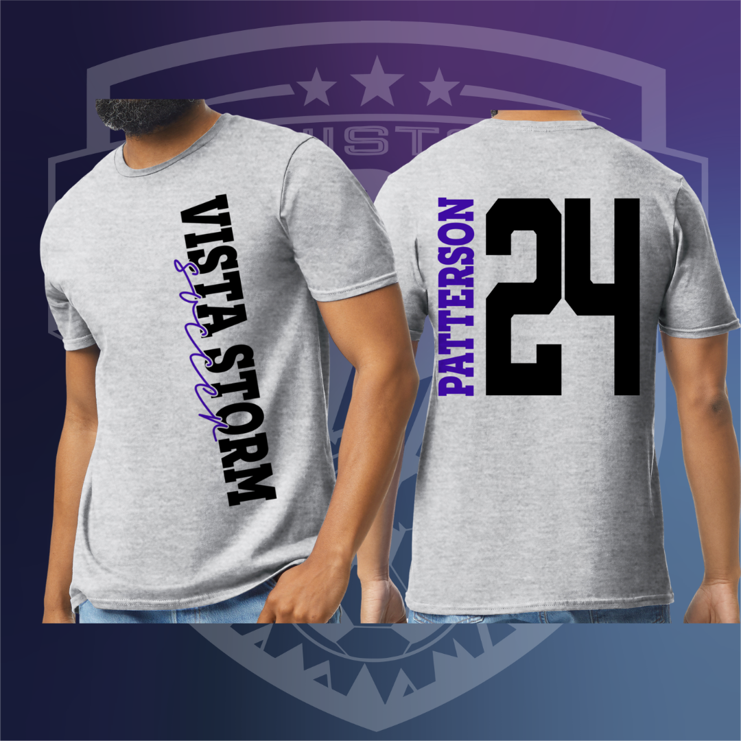Storm Soccer T Personalized Back